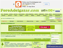 Tablet Screenshot of foroadelgazar.com
